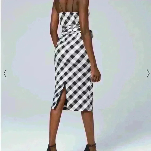 White House Black Market Gingham Sheath Dress Size 2 NWT - Picture 2 of 14